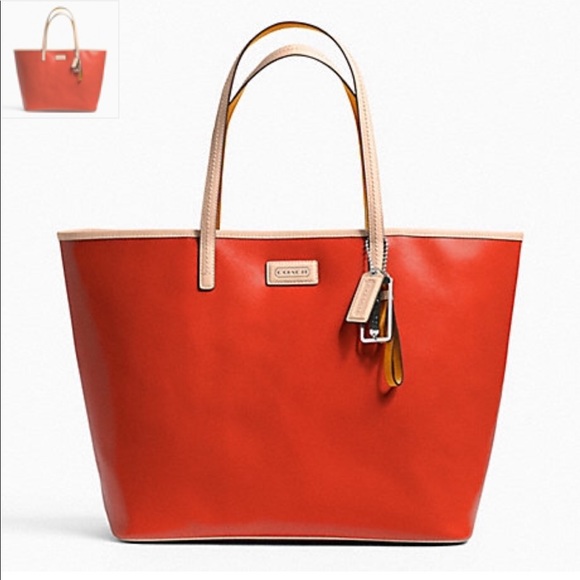 Coach Handbags - • Coach • Metro Saffiano Tote Leather Orange